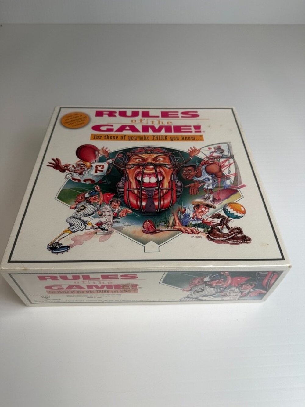 Vintage Rules Of The Game Board Sport Play Collect School Work Party Made USA Ni